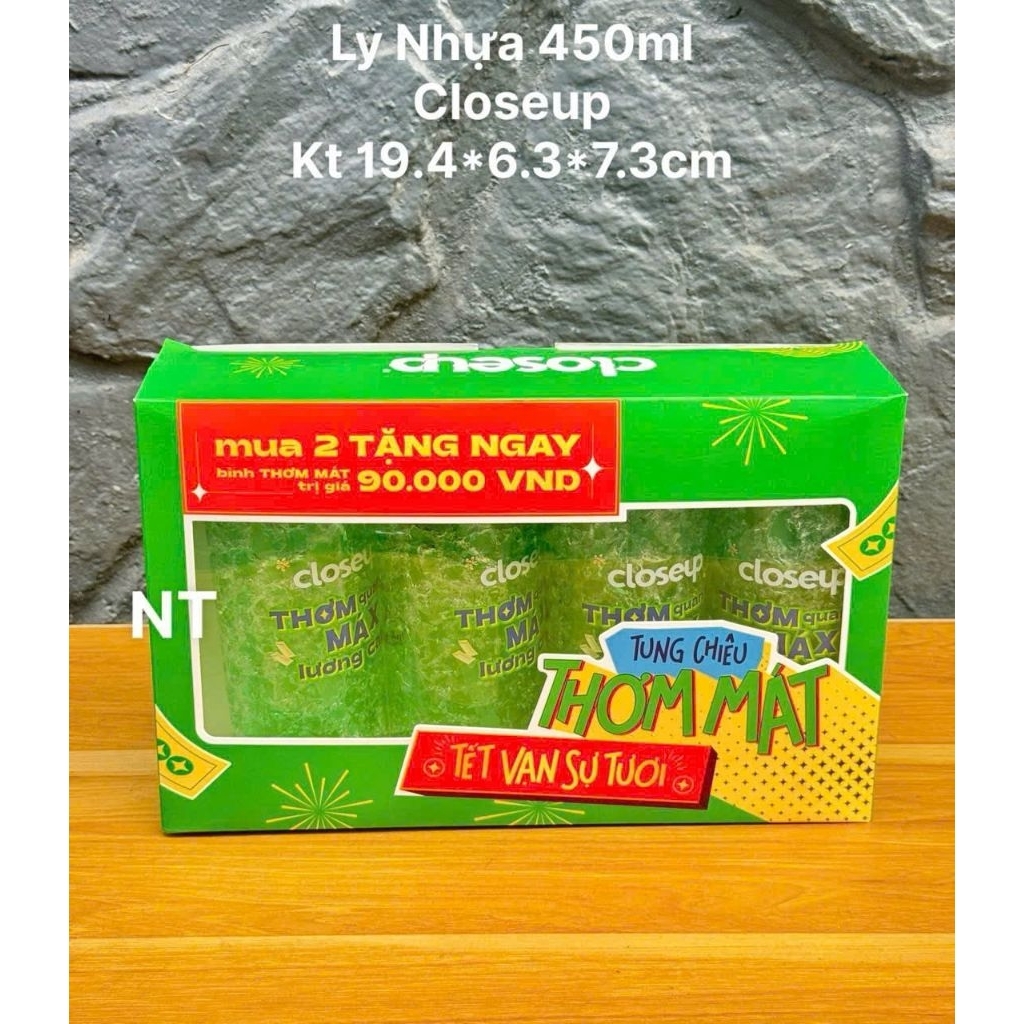 Bình Nước Closeup 450ml - Ly nước Closeup - Ly ice closeup