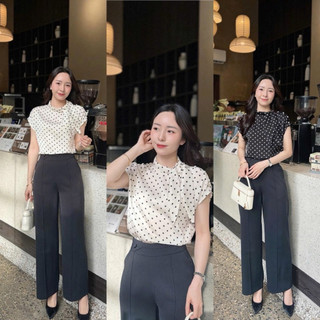 Áo lụa nơ vai