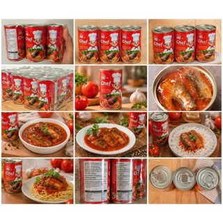 Cá mòi sốt cà Hi-Chef-Cá hộp- thơm ngon dậm đà -Thương-hiệu-nhập-khẩu-thái-lan-155gr/Hộp