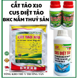 Cắt Tảo X10 - CU,S Diệt Tảo - BKC Diệt Khuẩ.nNấm Thuỷ Sản //// Sử lý rong , rêu , tảo , nấm , ổn định môi trường nước