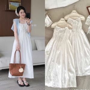 Molly Dress (TSW) Váy hai dây cổ viền ren lưng chun Nữ the.sweaterweather