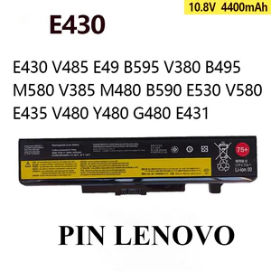 Pin Lenovo E430 V485 E49 B595 V380 B495 M580 V385 M480 B590 E530 V580 E435 V480 75+ BH 12 Tháng