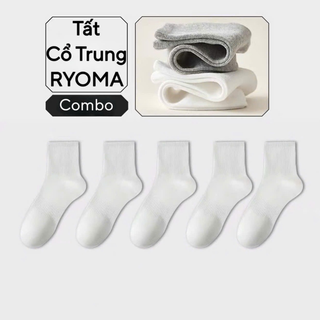 Tất vớ Nam Nữ, Tất vớ  RYOMA, chất liệt cotton dệt kim,dày dặn,ấm áp, thấm hút mồ hôi chân