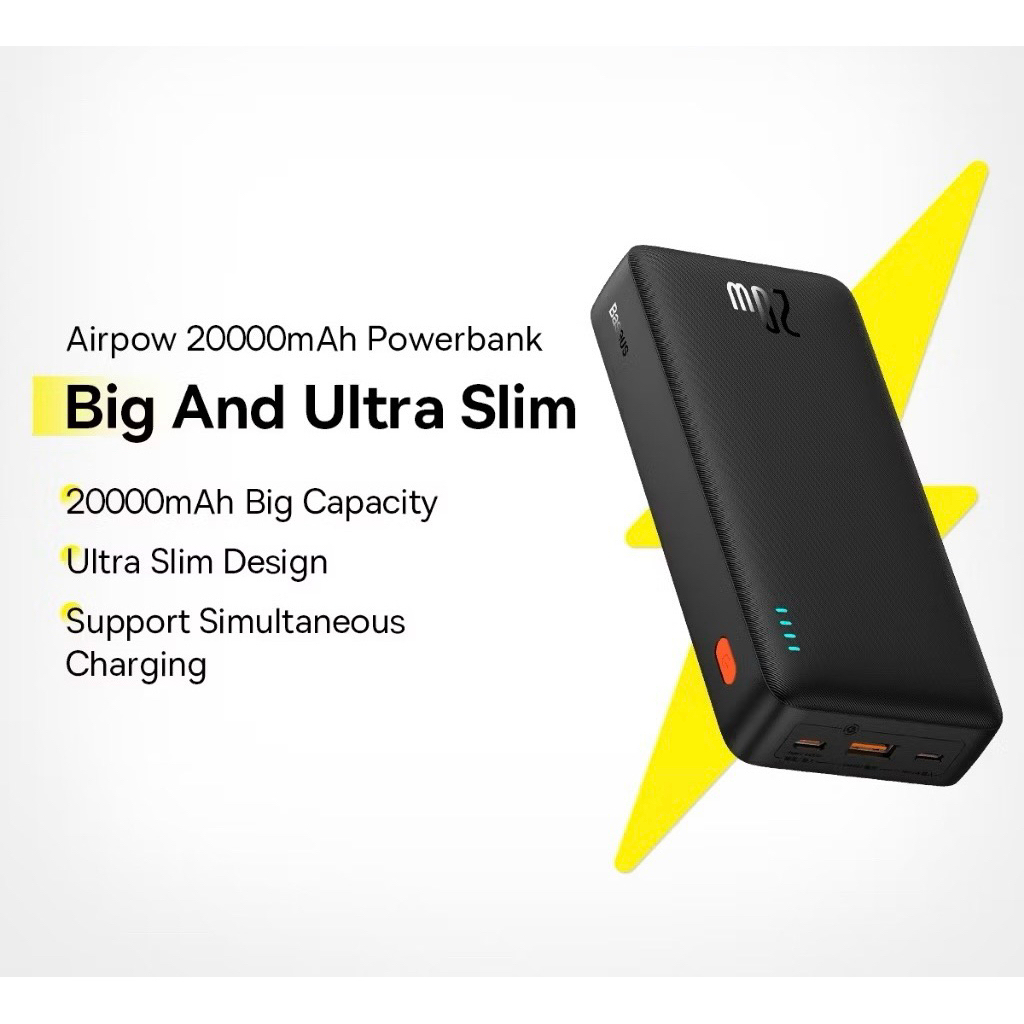 Bộ sạc di dộng BA.SEUS 20000mah sạc nhanh airpow 20W