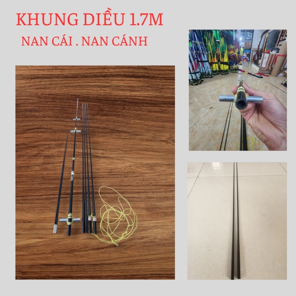💥 Khung 1.7m MBC. Đuôi cá. Nan cái. Nan cánh : 💥