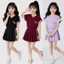 . Sét chân váy xếp ly có lót trong cho bé gái 3 màu, in hình cún chất vải cotton mềm mịn thoải mái.V09