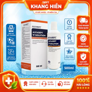 Dung Dịch Rửa Vết Thương ALFASEPT W Solution Sạch vết thương, vết loét tiểu đường, vết loét do tỳ đè