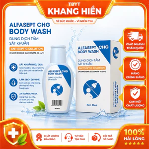 Dung Dịch Tắm ALFASEPT Body Wash An Toàn Cho Da, Giúp Sát Khuẩn Nhanh Chóng Và Hiệu Quả Lọ 50ml