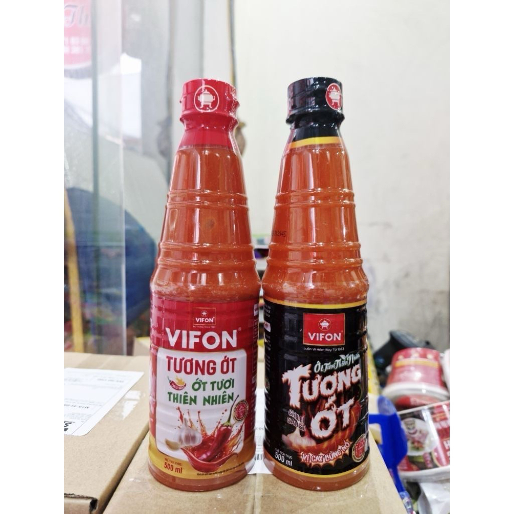 Chai Tương Ớt VIFON 500ml || Cay Ngon Đậm Vị | Ăn Kèm Mì, Đồ Chiên