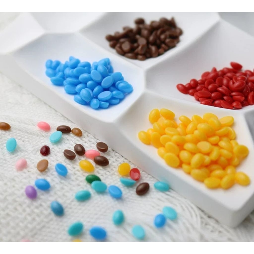 Mắt thú dán  oval nhiều màu nhiều size ( set 20c)