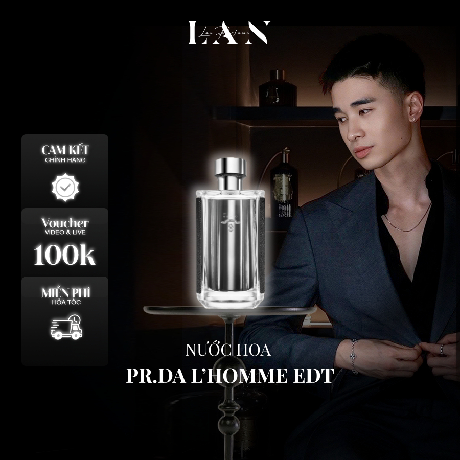 [LAN] Nước Hoa Nam Pr.da L’homme EDT 100ml Fullbox