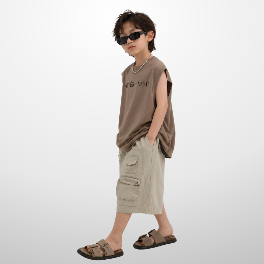 Áo Thun Ngắn Tay Mùa Hè Cho Bé Trai, Bé Gái In Hình Năng Động, Cổ Tròn B515 | JJ Kids Fashion
