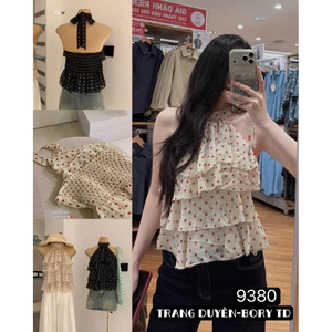 𝑺𝒔𝒖.𝑺𝒕𝒖𝒅𝒊𝒐// WGWE 9380 ÁO YẾM CHẤM BI TẦNG HOT HIT
