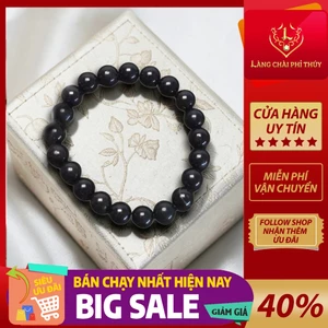 Chuỗi tay nữ Ngọc Phỉ Thúy Mực Dục tự nhiên loại A Myanmar
