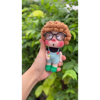 búp bê len moody mặt quạo tặng kèm chân đế