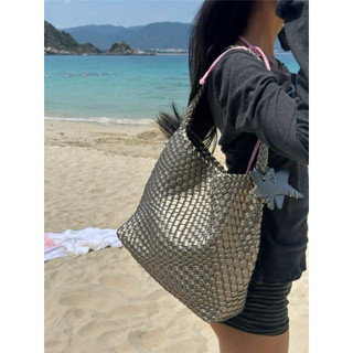 Sẵn Hoả Tốc - Túi Ecoday Woven Tote Bag Size M Chính Hãng (fullbox)