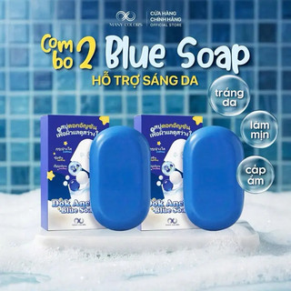 Xà Phòng Blue Soap Dok Anchan 65g - Hỗ Trợ Làm Sáng Da, Dưỡng Ẩm, Dịu Nhẹ - Phù Hợp Du Lịch & Dùng Hàng Ngày