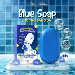 Xà Phòng Blue Soap Dok Anchan 65g - Hỗ Trợ Làm Sáng Da, Dưỡng Ẩm, Dịu Nhẹ - Phù Hợp Du Lịch & Dùng Hàng Ngày