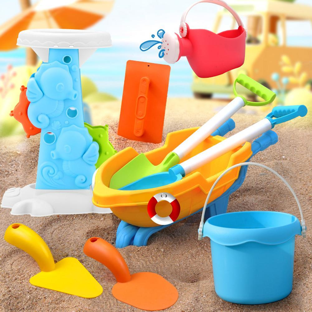 Bộ đồ chơi đi biển 19 chi tiết xúc cát , nước màu sắc bắt mắt ,trẻ sáng tạo ,tư duy