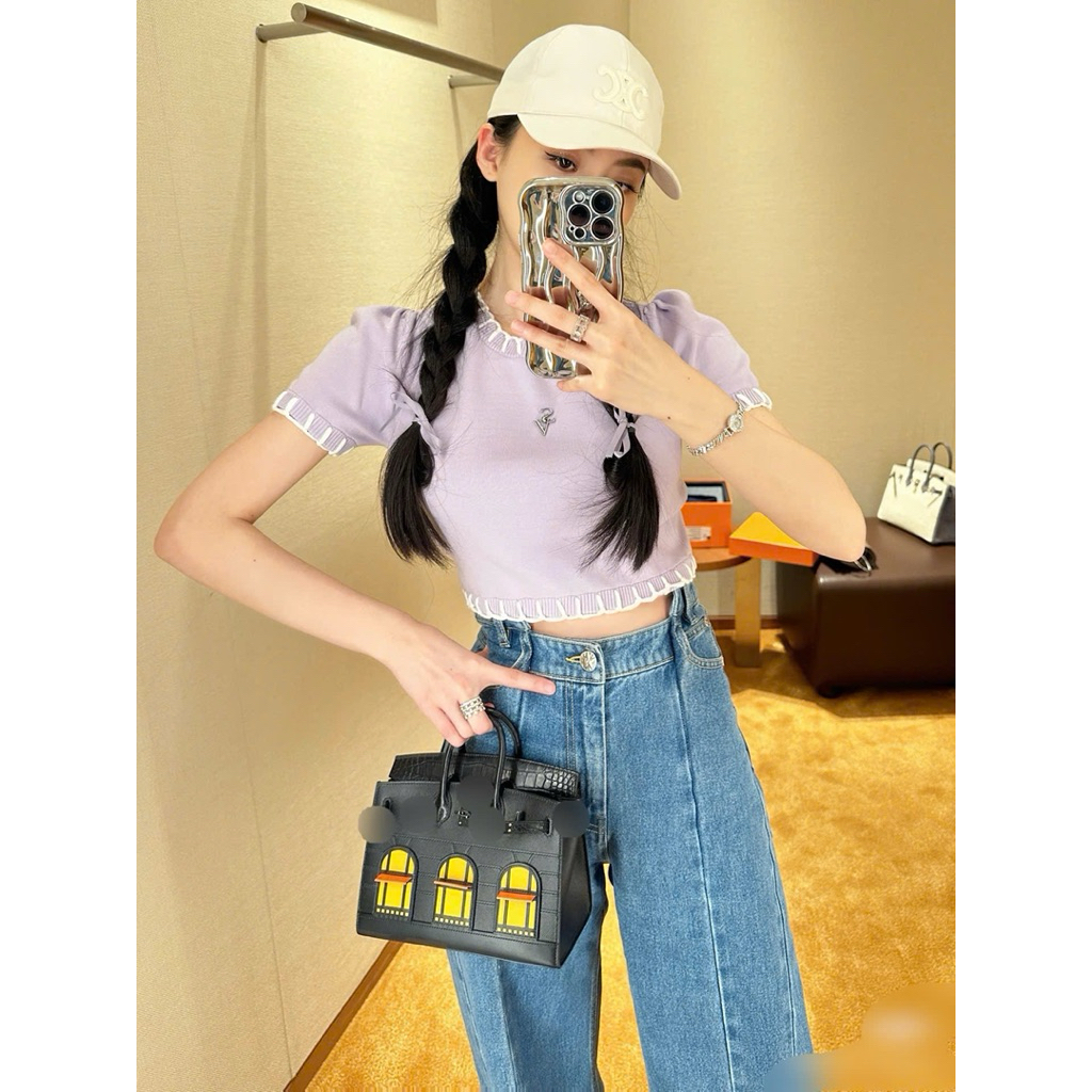 (Full-Box) Túi xách H Bi.k.in Ô Cửa Sổ size 20-25cm hàng l1 QC cầm tay đeo chéo sang chảnh