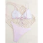 Bộ Đồ Bơi 2 Mảnh Bikini Caro Hồng Xinh Xắn Set Đồ Đi Biển Nữ Họa Tiết Gingham Đáng Yêu Nữ Tính Cao Cấp