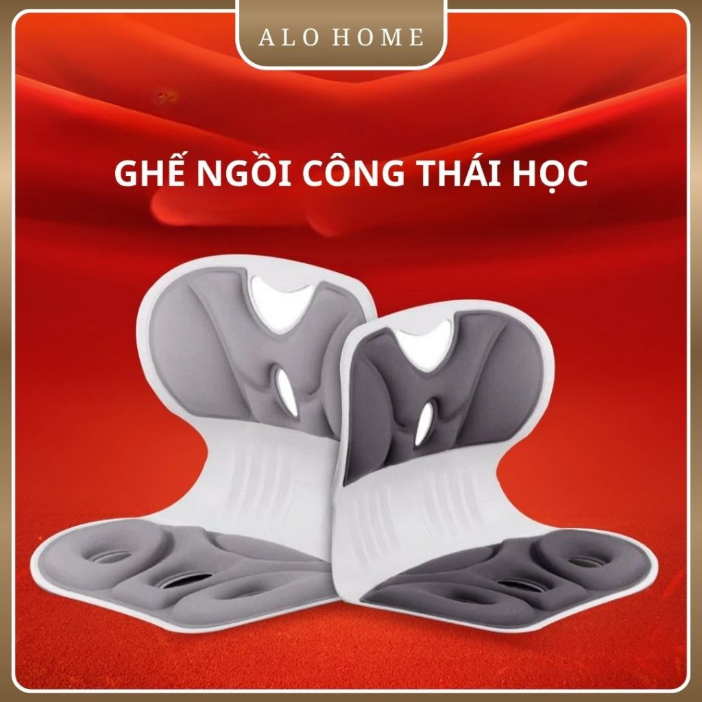 Đệm Ngồi Tựa Lưng ALO HOME  Hỗ Trợ Tư Thế Ngồi Dùng Văn Phòng Học Tập, Dùng Hàng Ngày