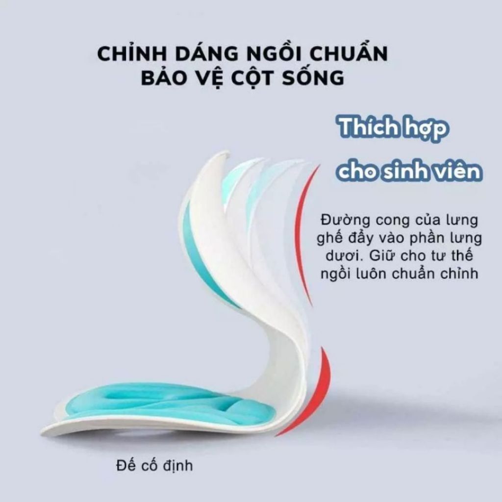 Đệm Ngồi Tựa Lưng ALO HOME  Hỗ Trợ Tư Thế Ngồi Dùng Văn Phòng Học Tập, Dùng Hàng Ngày