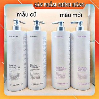 (auth) Cặp dầu gội xả ELLY LUXURY PRO 1000ml  thơm 7 ngày ngăn tóc gãy rụng
