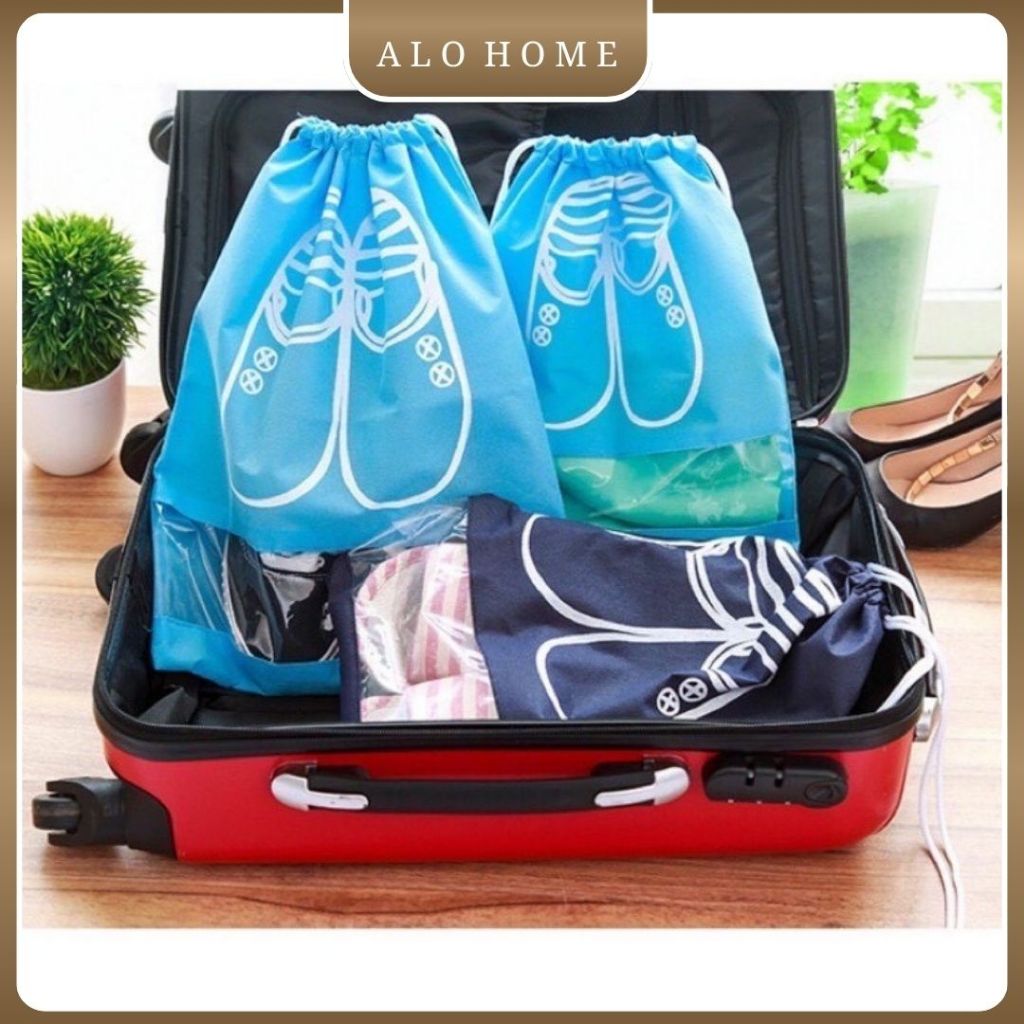Túi Đựng Giày Du Lịch ALO HOME Túi Rút Đựng Đồ Cá Nhân Chống Bám Bụi Dùng Khi Đi Xa