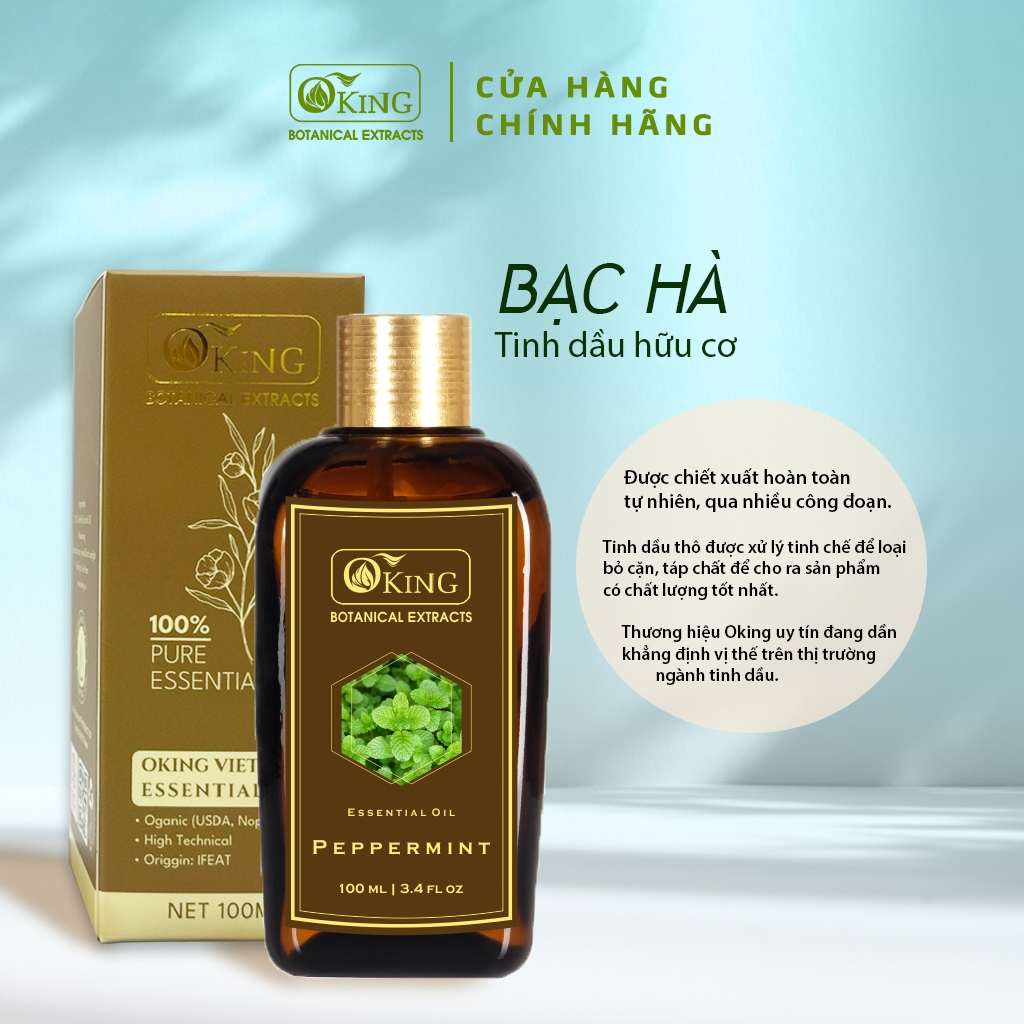 Tinh dầu Bạc hà xông phòng đuổi chuột, khử mùi, thanh lọc không khí | Oking Việt Nam