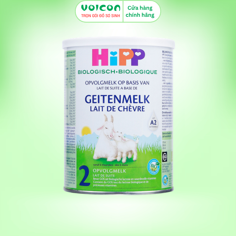 [KÈM QUÀ] Combo 2 lon Sữa bột HiPP Organic Combiotic số 1/2/3 Bò & Dê – Hữu cơ từ Đức, hỗ trợ tiêu hóa & đề kháng