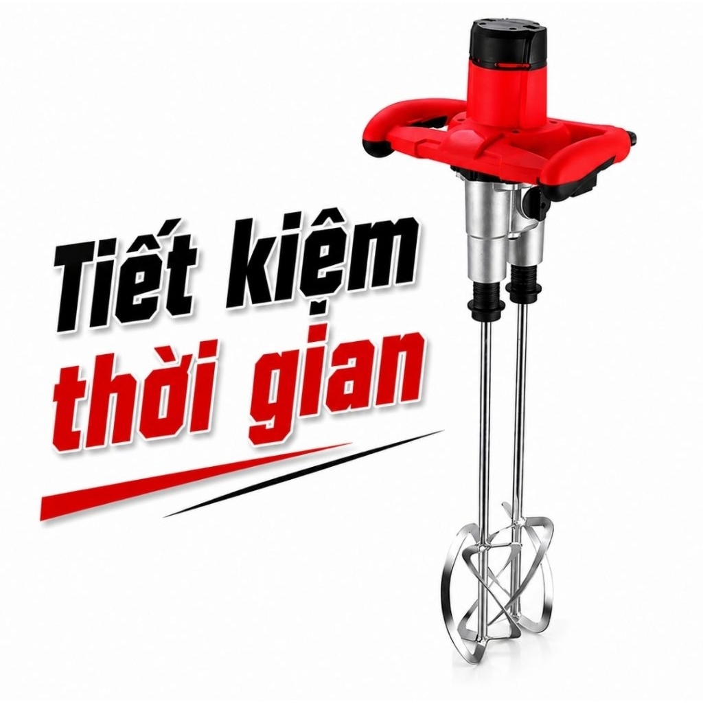 Máy Khuấy Sơn Hồ Dầu Cầm Tay Công Suất Lớn 6 Cấp Tốc Độ – Mô Tơ Dây Đồng – Khuấy Sơn, Bột Bả, Keo, Hồ Xi Măng