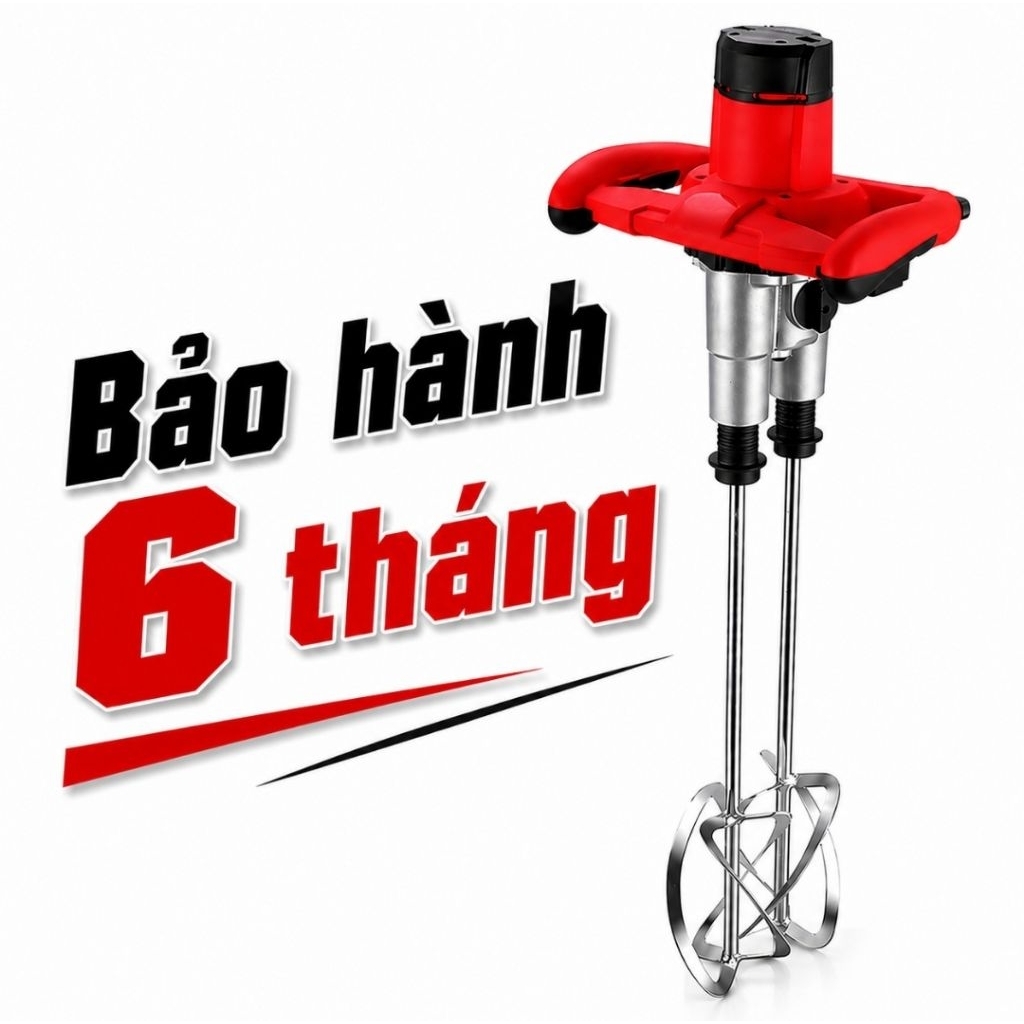 Máy Khuấy Sơn Hồ Dầu Cầm Tay Công Suất Lớn 6 Cấp Tốc Độ – Mô Tơ Dây Đồng – Khuấy Sơn, Bột Bả, Keo, Hồ Xi Măng