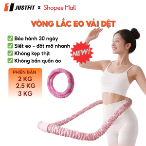 Vòng lắc eo 1,5kg; 2kg; 2,5kg nâng cấp JUSTFIT giúp giảm mỡ bụng, eo thon, tập thể dục tại nhà