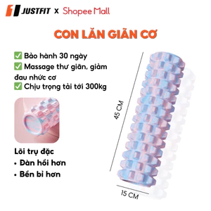 Con lăn Foam Roller 45*12cm Đặc Ruột Massage Giãn Cơ, con lăn yoga tập gym tại nhà