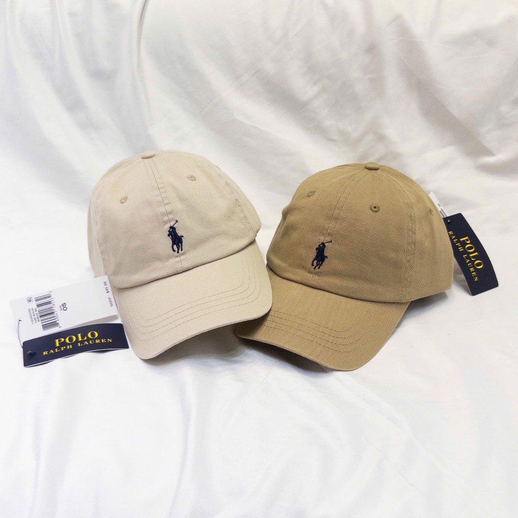 [CHÍNH HÃNG] MŨ POLO RL PHIÊN BẢN BASIC FORM MỀM LOGO NGỰA THÊU KHOÁ DÂY TĂNG CHỈNH SIZE 59CM UNISEX
