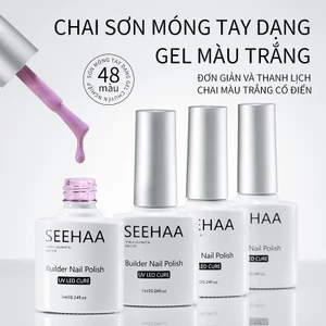 SEEHAA Sơn gel móng tay sơn gel hơ đèn UV/Led màu sắc sáng chuẩn màu lấp lánh