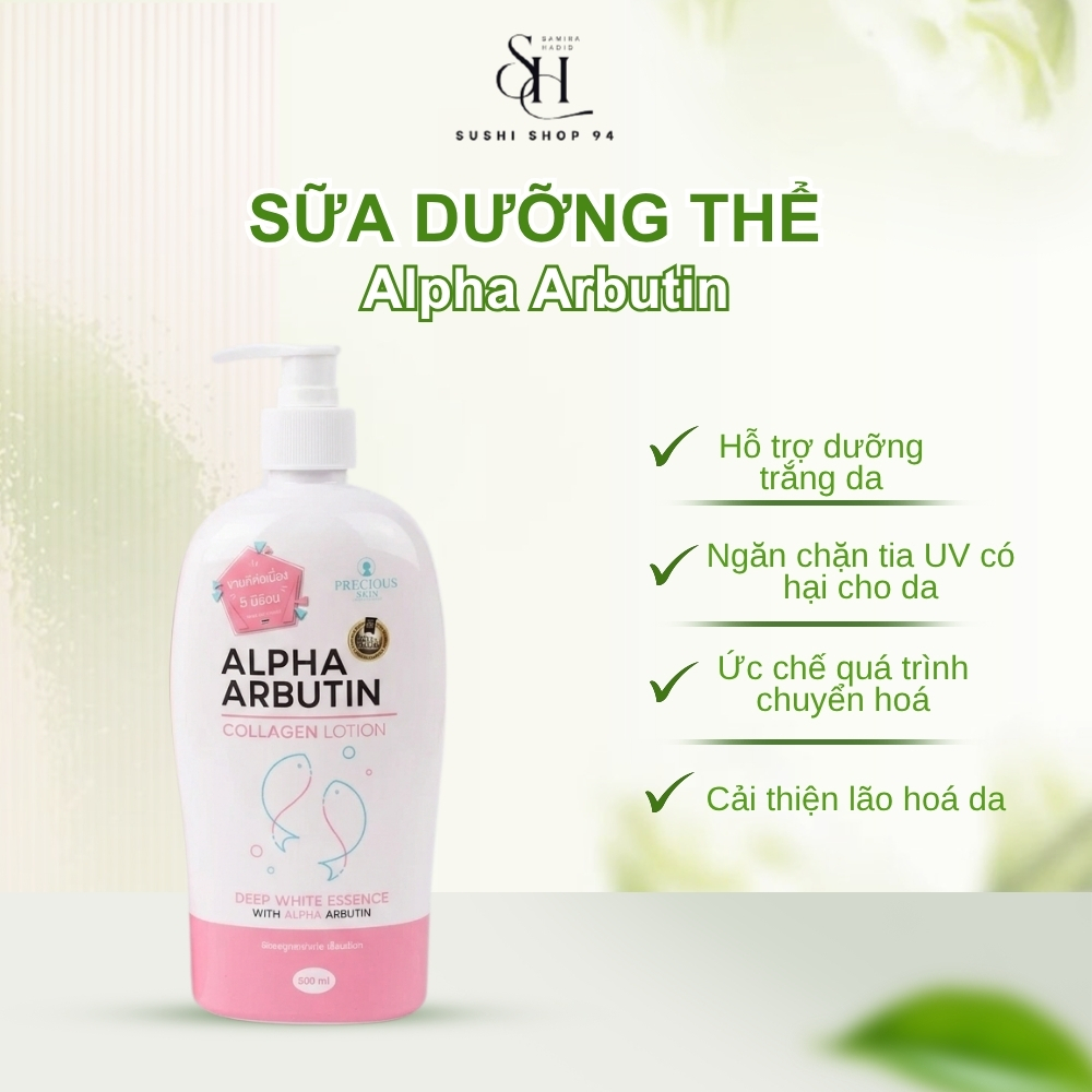 [Chính Hãng] Sữa Dưỡng Thể Alpha Arbutin Collagen Lotion Dưỡng Trắng Da Toàn Thân 500ml shishop94