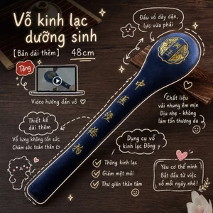 Búa Vỗ bát Hư Kinh Lạc –Búa 48cm, Vỏ Nhung Cao Cấp, Giảm Mỏi Toàn Thân, Nâng Cao Sinh Khí