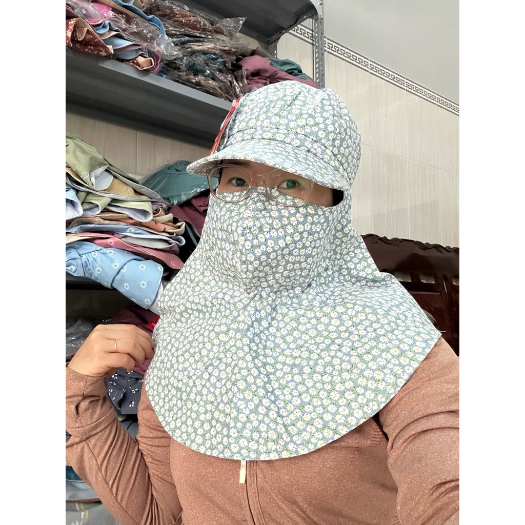 Nón Mũ Vintage Chống Nắng Thời Trang Cho Nữ, Dễ Thở Không Bí, Che Kín Mặt