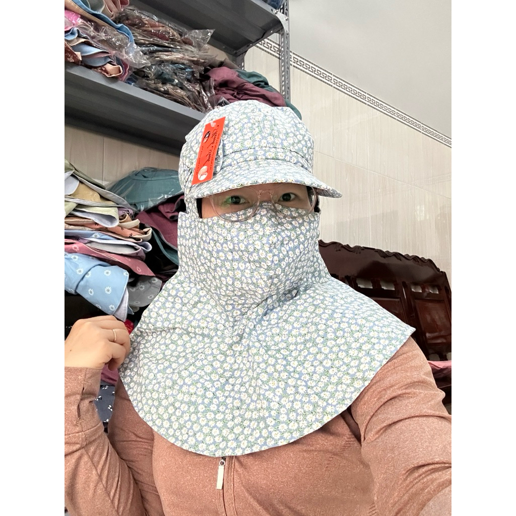 Nón Mũ Vintage Chống Nắng Thời Trang Cho Nữ, Dễ Thở Không Bí, Che Kín Mặt