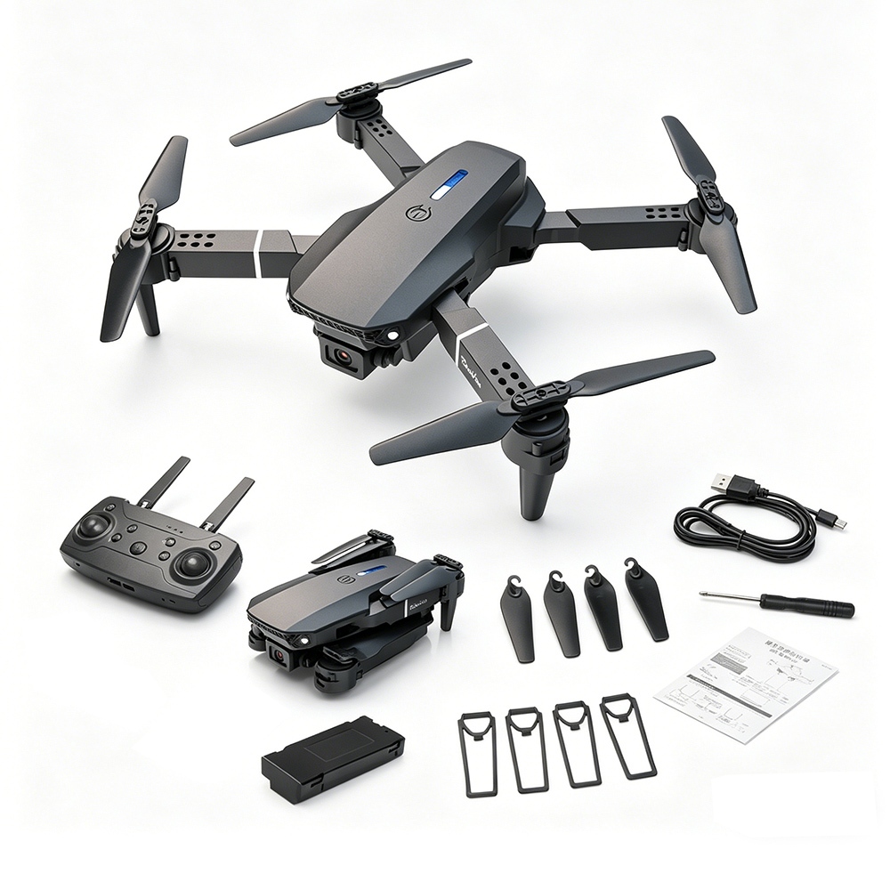 Máy Bay Flycam E88 Pro Drone camera 4k mini trang bị came Một máy bay ...