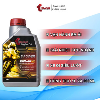 Dầu Nhớt Xe Số T-POWER MA2 TERASU SN 15W40 - Máy Nổ Êm, Giảm Nóng Máy, Khắc Phục Trượt Ly Hợp