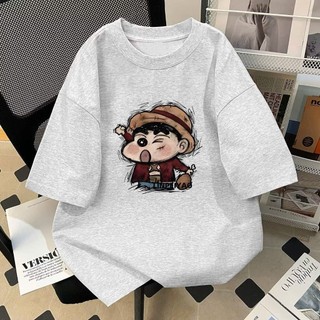 áo phông 3158 KONOVA form rộng chất liệu cotton mát mẻ in hình SHIN MŨ
