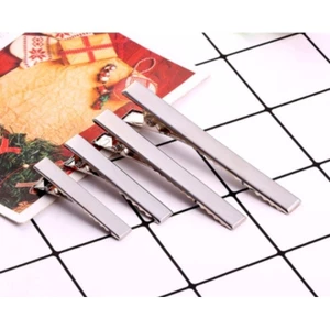 Xương kẹp/ sườn kẹp tóc cá sấu inox (10 chiếc) | Tiệm Len Của Sam - Sam Crochet