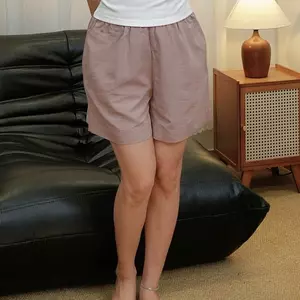 QUẦN SHORT NỮ VẢI LINEN PHA BI.POSILÁ MỀM MỊN NHẸ NHÀNG VÀ MÁT MẺ THẤM HÚT MỒ HÔI TỐT FORM ĐẸP MẶC THOẢI MÁI