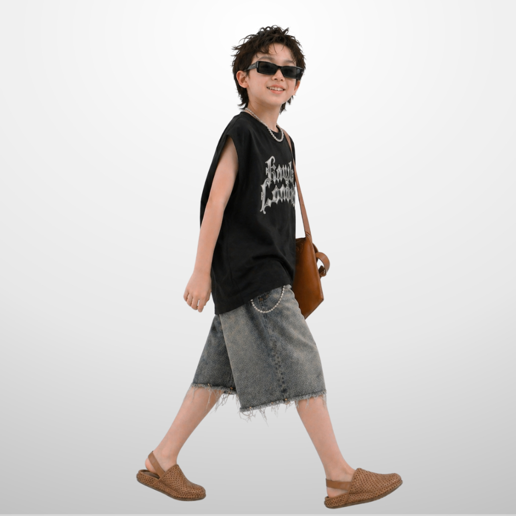 Áo Thun Ngắn Tay Mùa Hè Cho Bé Trai, Bé Gái In Hình Năng Động B553 | JJ Kids Fashion
