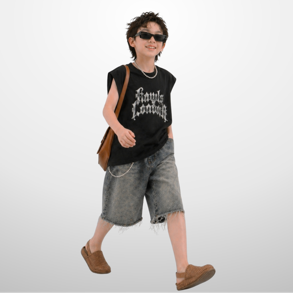Áo Thun Ngắn Tay Mùa Hè Cho Bé Trai, Bé Gái In Hình Năng Động B553 | JJ Kids Fashion