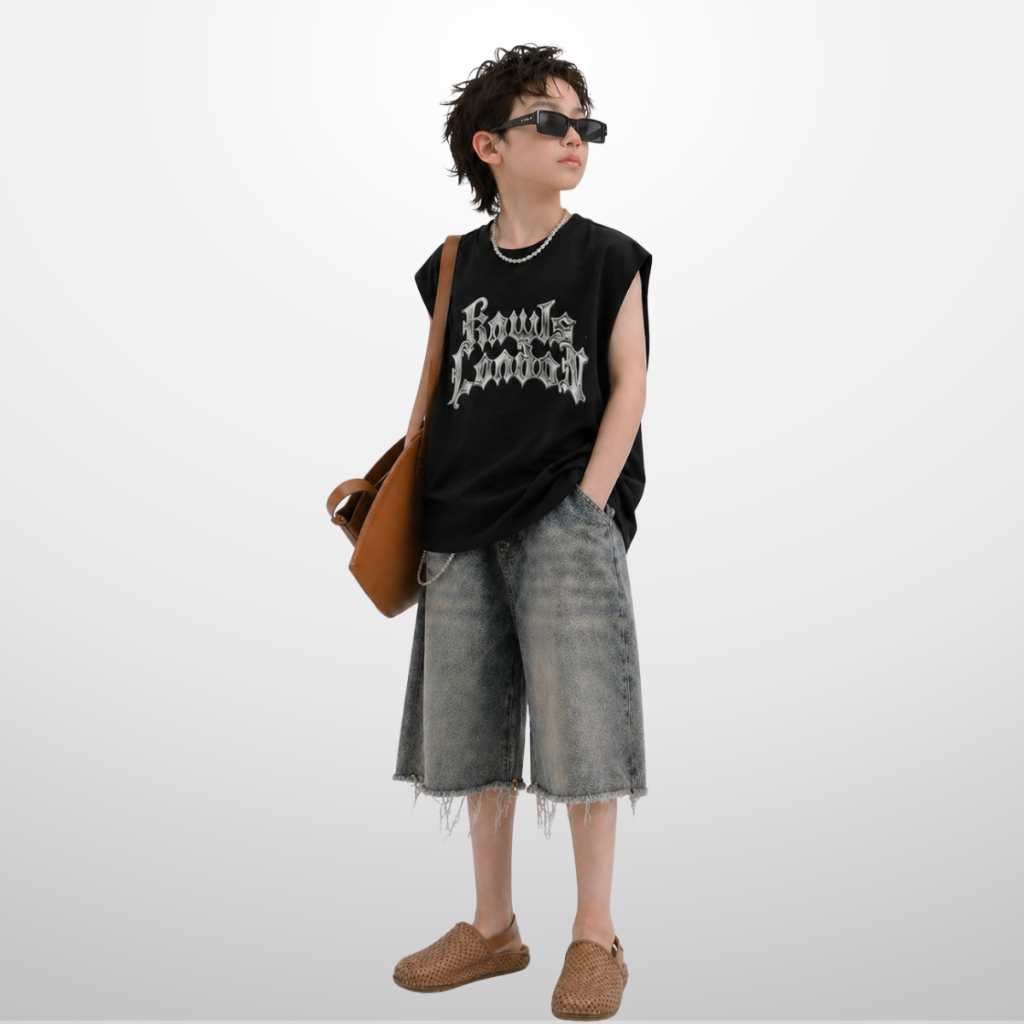 Áo Thun Ngắn Tay Mùa Hè Cho Bé Trai, Bé Gái In Hình Năng Động B553 | JJ Kids Fashion
