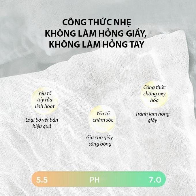 【MUA 5 TẶNG 1】Khăn ướt lau giày sạch nhanh, đa năng [480 tờ] Lau giày dép, túi xách, bếp nấu